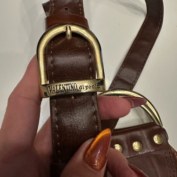 Valentino Di Paolo Italy Leather Convertible Backpack Hobo Shoulder Bag Purse - Picture 8 of 9